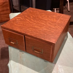 Oak 2 drawer file drawer 