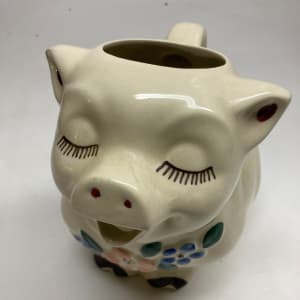 Shawnee Pig art pottery pitcher 