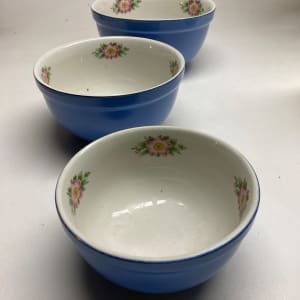 Hall nesting blue mixing bowls 