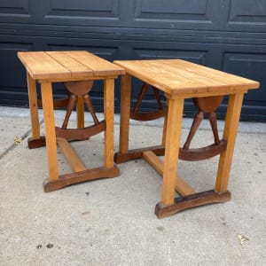 Ranch style 1950's end tables 