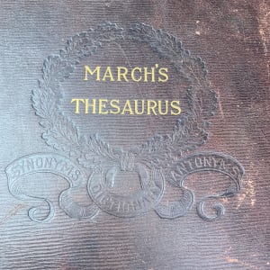 Leather bound thesaurus 