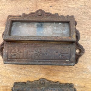 Eastlake cast iron industrial handles 