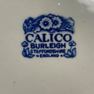 Stratford "Calico" blue and white platter 
