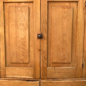 Early 19th century pine wall cabinet 