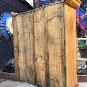 Early 19th century pine wall cabinet 