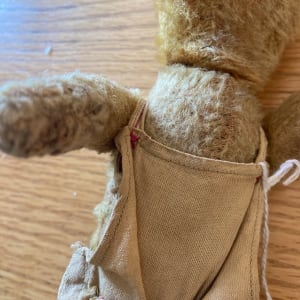 Steiff teddy bear with suspenders 