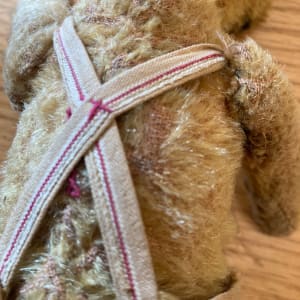 Steiff teddy bear with suspenders 