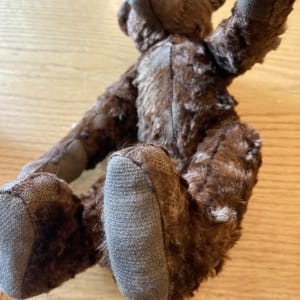 Vintage brown teddy bear with long arms 