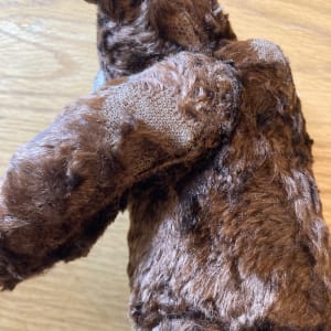 Vintage brown teddy bear with long arms 