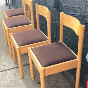 Set of 4 maple chairs 