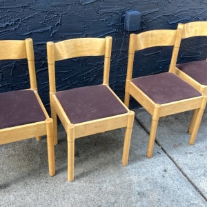 Set of 4 maple chairs 