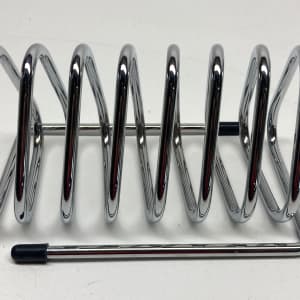 Post modern chrome letter holder 