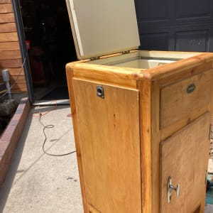 German made vintage ice box 