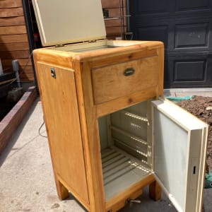 German made vintage ice box 