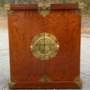 Korean lacquered elm liquor cabinet 