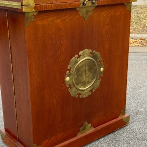 Korean lacquered elm liquor cabinet 