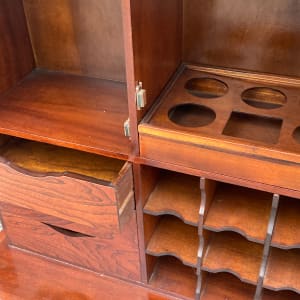 Korean lacquered elm liquor cabinet 