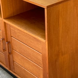 DANISH teak low entertainment cabinet cupboard 