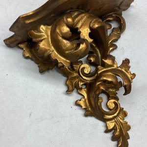 hand carved large gold gilt baroque shelf 