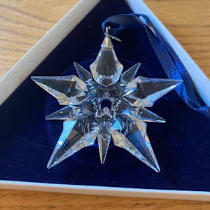 Pair of Swarovski ornaments 