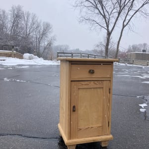 European pine nightstand 