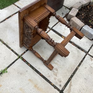 Imperial oak ranch style side table 