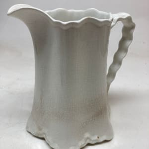 Large white porcelain pitcher 