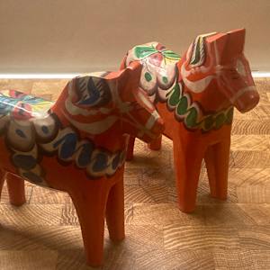 Orange Dala horse 