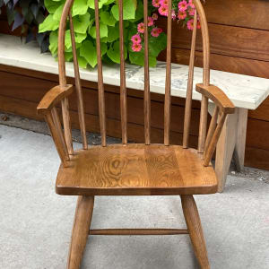 Mid century modern Conant Ball Windsor style rocking chair 