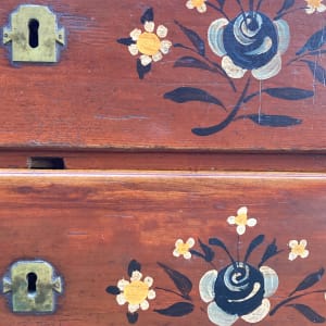 Early 19th century hand painted Scandinavian chest 