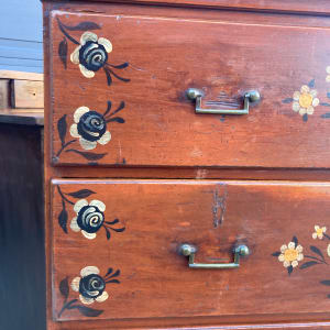 Early 19th century hand painted Scandinavian chest 