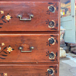 Early 19th century hand painted Scandinavian chest 