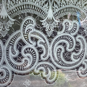 Etched glass panel 