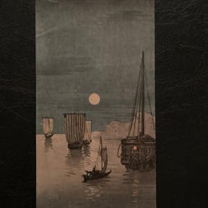 unframed night time Japanese Woodblock 