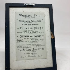 19th century framed ad 
