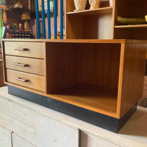 DANISH teak low entertainment cabinet 