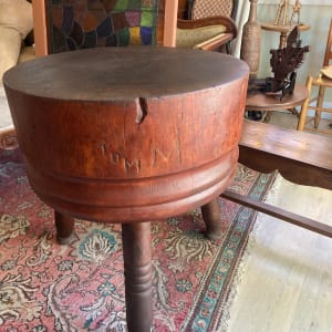 19 th century folk Americana butcher block table 