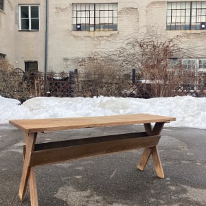 Shucking table primitive pine 