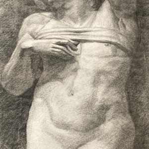 Original classical sketch on paper 