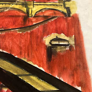 Original painting of bridge dated 1960 