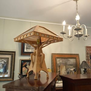 hand crafted arts and crafts mission table lamp 