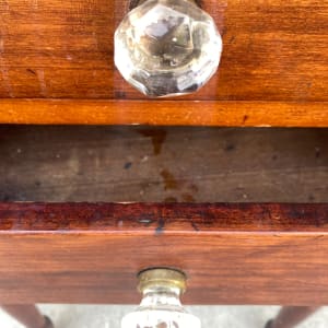 Early 19th century 2 drawer small table 