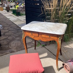 Marble topped Italian 2 drawer desk 