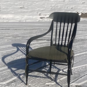 Black Regency arm chair 