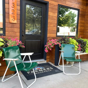 Russell wright out door folding lawn chairs 