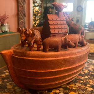 carved Noahs ark 