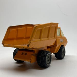 vintage TONKA orange dump truck 