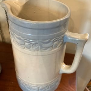 blue and white pottery pitcher 