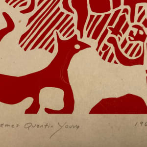 Dogs of War Lino cut by James Quentin Young 