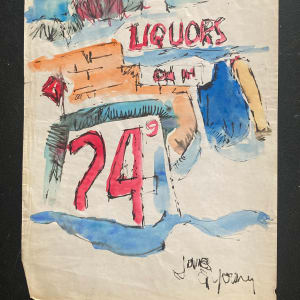 Liquors watercolor by James Quentin Young 